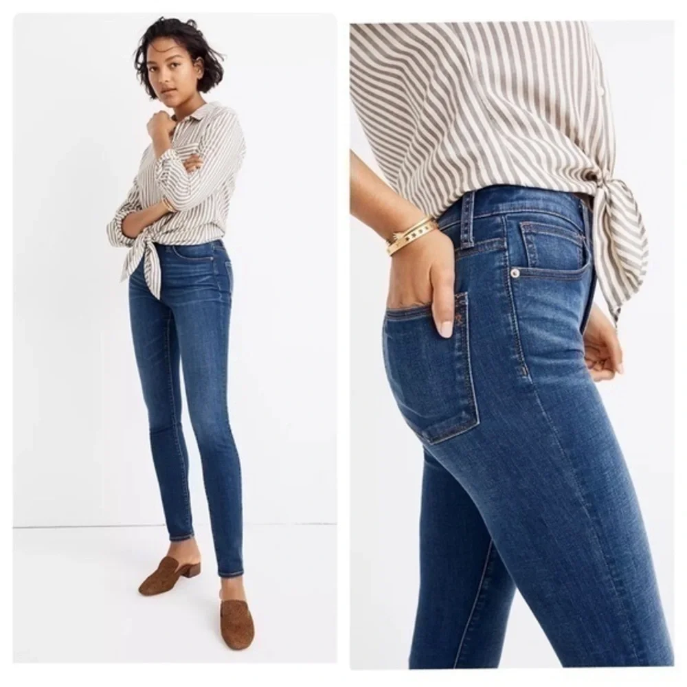 Madewell Curvy High-Rise Skinny Jeans in Hayes Wash
